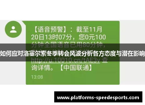 如何应对洛塞尔索冬季转会风波分析各方态度与潜在影响
