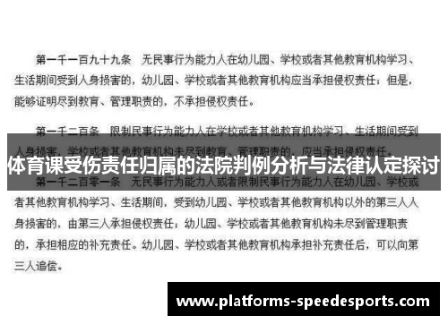 体育课受伤责任归属的法院判例分析与法律认定探讨