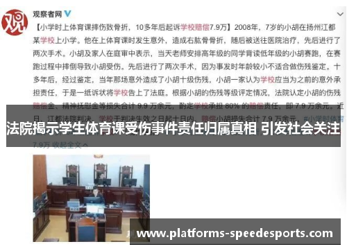 法院揭示学生体育课受伤事件责任归属真相 引发社会关注