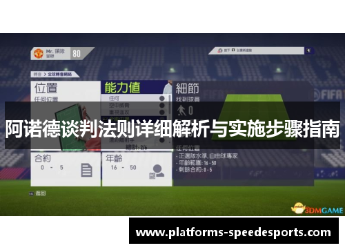 阿诺德谈判法则详细解析与实施步骤指南